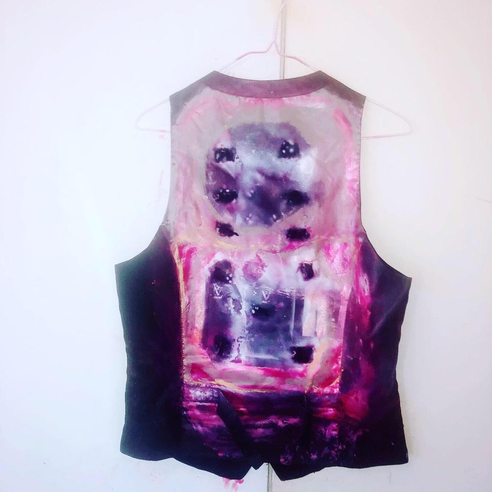 Hand painted vest